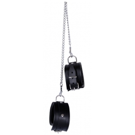Cătușe Picioare Leather Cuffs Negru