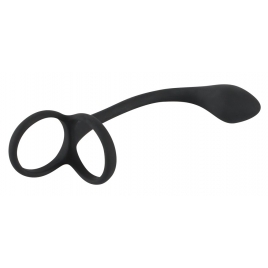 Inel Penis Black Velvets 3 În 1 Negru