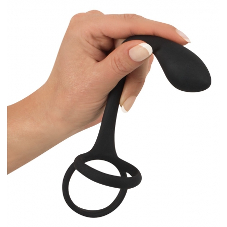 Inel Penis Black Velvets 3 În 1 Negru