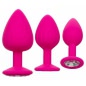 Set 3 Plug-uri Cheeky Gems Roz