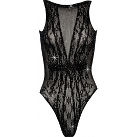 Body Cottelli Fantasy, Strasuri All-over — S-L, Negru S-L