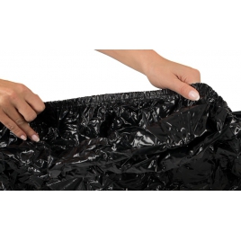 Lenjerie Vinil Lucioasă 2.2×2.2m – Fetish Collection Negru