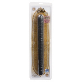 Dildo Double Header Veined Negru