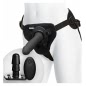 Strap-on Smooth Vibrating Pleasure Set Negru