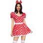 Rochie Leg Avenue Polka Dot Roșu M