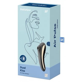 Vibrator Clitoridian Dual Kiss Satisfyer Negru