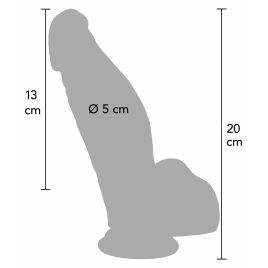 Hidden Desire Dildo Realist 18cm Ventuză Discretă