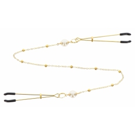 Cleme Pentru Sfârcuri Deluxe Chain Auriu