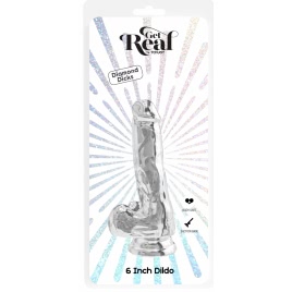 TOYJOY Get Real Transparent 15 cm — Fixare cu Ventuză