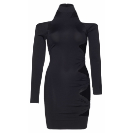 Rochie Leg Avenue Cold Shoulder Negru M