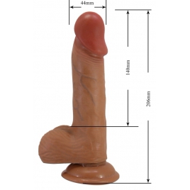 Dildo Catoblepas 20cm Curbat Realist cu Ventuză