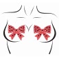 Leg Avenue Rhinestone Bow Nipple Jewels Roșu