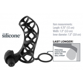 Manșon FX Extreme Silicone Power Cage Negru