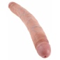 Dildo Dublu King Penis 12 Inch Slim Natural