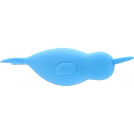 Unihorn Narwhal – Dublu Vibrator Clitoridian, 10 Moduri Albastru