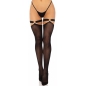 Dresuri Thigh Highs With Garter Top Negru XS-L