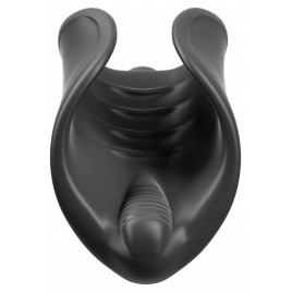 Masturbator Elite Vibrating Silicone Stimulator Negru