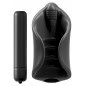 Masturbator Elite Vibrating Silicone Stimulator Negru