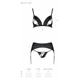 Set Passion Miley Negru L-XL