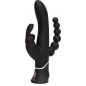 Vibrator Triplu Happy Rabbit Negru