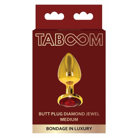 Anal Plug Diamond Jewel Medium Auriu