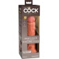 KCE 8 Dildo silicon Dual-density Tan, Ventuză Puternică
