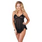 Babydoll Cottelli Collection Ruffles Negru L