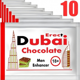 Ciocolată Dubai Pentru Performanță Masculină 10 plicuri