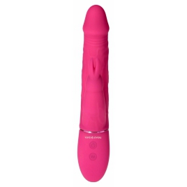 Rabbit Thrill Bunny Vibrator Reîncărcabil, Stimulator Dublu G Roz
