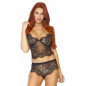 Set Leg Avenue Eyelash Lace Negru S