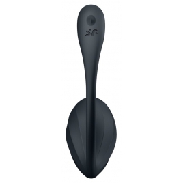 Ribbed Petal Satisfyer — 12 Programe, silicon Moale, Impermeabil Negru