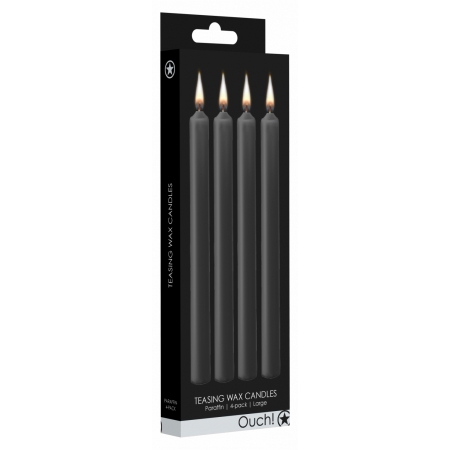 Set 4 Lumânări Negru