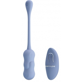 Pretty Love Leshy Blue — Ou Vibrant Compact, Telecomandă Albastru