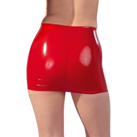 Fustă Latex Mini Skirt Roșu 2XL