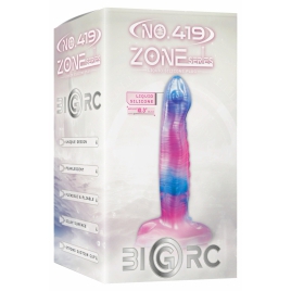Dildo 21.6 cm – Silicon Lichid cu Ventuză Puternică Multicolor