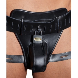 Curea De Castitate Zato Leather Negru