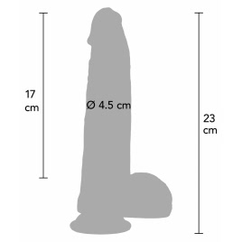 Hidden Desire Dildo silicon Realist 21cm