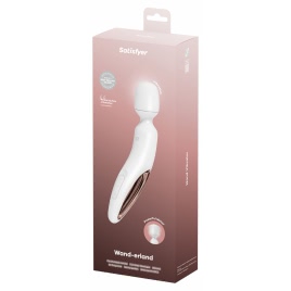 Satisfyer Wand-erland — 50 Programe, IPX7, Reîncărcabil Alb