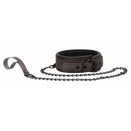 Ouch Elegant Collar With Leash Gri DDS