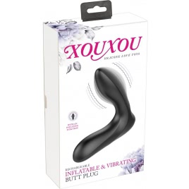 Anal Plug Xouxou Inflatable And Vibrating Negru