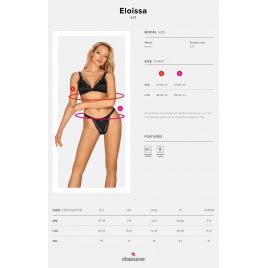 Set Obsessive Eloissa Negru L-XL