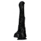 Pegasus Negru 40 cm Dildo Supradimensionat Din TPR cu Ventuză