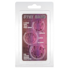 Set 3 Inele Stay Hard Roz