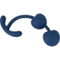 Magic Shiver Duo Bile Kegel — silicon Catifelat 15,5 cm Albastru