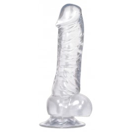 Crystal Clear Dong Suction Cup Transparent DDS