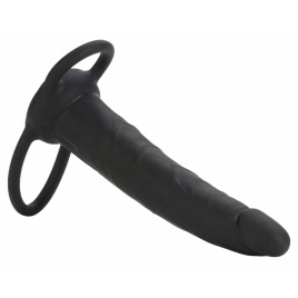 Strap-On Silicone Double Rider Negru
