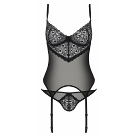Corset Passion Eco Zinnia Negru S-M