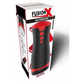 Fusion Deep Squeeze Masturbator Negru, 2 Motoare, 5 Viteze