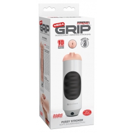 Masturbator Realist Mega Grip cu Vibrații