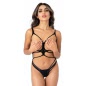 Body Daring Intimates Strappy Open Cup Negru S-L